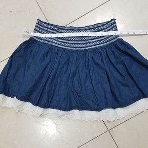 Wet Seal Cotton Skirt with lace trim